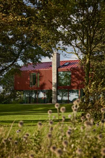 Ein Haus so rot, dass Snoopy davon „träumen“ würde,